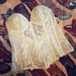 Vintage lace corset
